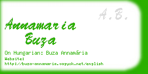 annamaria buza business card